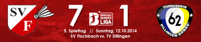 Tv Dillingen SV Fischbach Bundesliga Badminton